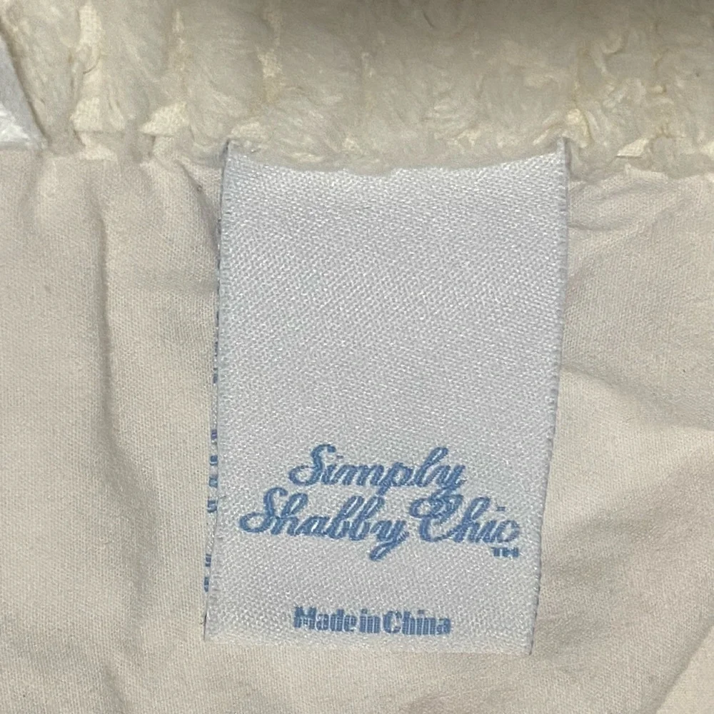 Simply Shabby Chic White and Pink Patchwork Quilt